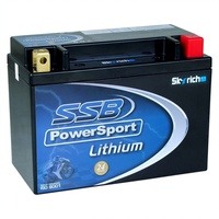 SSB POWERSPORT LITHIUM BATTERY HIGH PERFORMANCE 550 CCA 2.63 KG - LH20L-BS