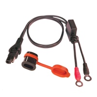 OPTIMATE - WEATHERPROOF BATTERY LEAD - HEAVY DUTY (10A MAX, M8 TERMINALS)