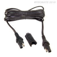 OPTIMATE - WEATHERPROOF CHARGE CABLE EXTENDER (4,6M), 10A MAX, SAE CONNECTION