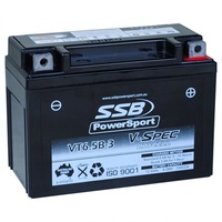 SSB V-SPEC HIGH PERFORMANCE 12V AGM BATTERY 130CCA 6.5AH - VT6.5B-3