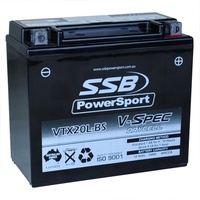 SSB V-SPEC HIGH PERFORMANCE 12V AGM BATTERY 400CCA 18AH - VTX20L-BS