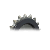 FRONT SPROCKET - STEEL 15T 525P RUBBER CUSH (41-D09-15RB)