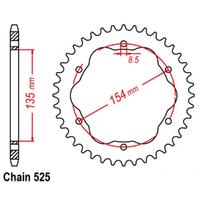 RK REAR SPROCKET STEEL 43T 525 PITCH