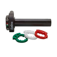 DOMINO THROTTLE XM2 ROAD BLACK WITHOUT GRIPS