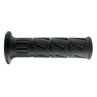 ARIETE MOTORCYCLE HAND GRIPS - KAWASAKI STYLE - BLACK 125MM OPEN END