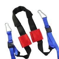 HANDLEBAR HARNESS WITH SNAP HOOK TIE STRAPS - RED/BLK