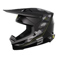 SHOT RACE HELMET BATTLE BLACK CAMO NEON YELLOW