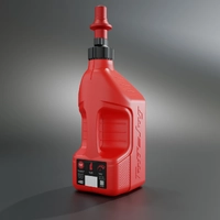 TUFF JUG GEN 3 10L RED W/VIEW STRIP - RED RIPPER CAP