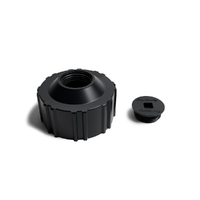 TUFF JUG GEN 3 STANDARD CAP WITH CENTER PLUG - BLACK