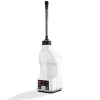 TUFF JUG GEN 3 10L WHITE W/VIEW STRIP - BLACK AUTO-STOP SPOUT