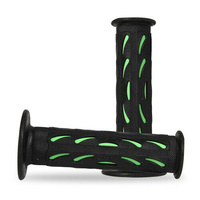 PROGRIP GRIPS DUAL SBK OPEN (BLACK/GREEN)