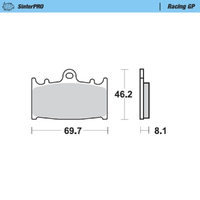 MOTO MASTER SINTERPRO RACING GP BRAKE PAD - FD0143