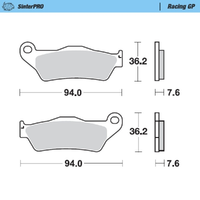 MOTO MASTER SINTERPRO RACING GP BRAKE PAD - FD0186
