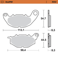 MOTO MASTER ROAD PRO SINTER FRONT BRAKE PAD - FD0515