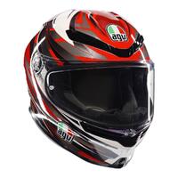 AGV K6 S REEVAL WHITE RED GREY