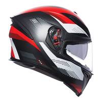 AGV K-5 S MARBLE MATT BLK//WHITE/RED