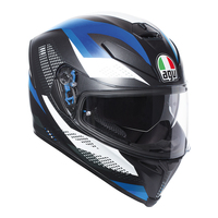 AGV K-5 S MARBLE MATT BLK/WHITE/BLUE