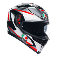 AGV K5 S PLASMA WHITE BLACK RED