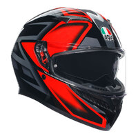 AGV K3 COMPOUND BLACK RED