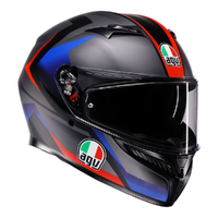 AGV K3 STRIGA MATT BLACK BLUE RED