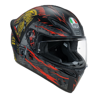 AGV K1 S GLADIATOR MATT BLACK GOLD RED