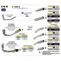 ARROW FULL RACE SYSTEM - COMPETITION EVO INOX LOW WITH WORKS TITANIUM SILENCER - BMW 