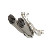 ARROW RACING HALF SYSTEM - PRO-RACE TITANIUM SILENCER WITH STAINLESS LINK PIPE - DUCATI 