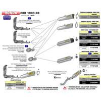 ARROW EXHAUST - STAINLESS MID-PIPE - HONDA CBR1000RR '08-12