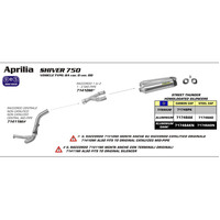 ARROW EXHAUST STAINLESS 1:2 MID-PIPE - APRILIA SHIVER 750 '08-09