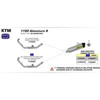 ARROW COLLECTORS - RACING 2:1 STAINLESS - KTM 