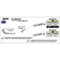 ARROW SILENCER - MAXI RACE-TECH ALUMINIUM WITH CARBON END CAP - BMW R1200 GS '04-12