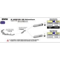 ARROW SILENCER - MAXI RACE-TECH ALUMINIUM WITH CARBON END CAP - BMW R1200 GS '04-09