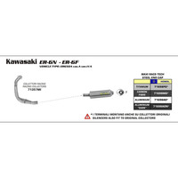 ARROW SILENCER - MAXI RACE-TECH ALUMINIUM WITH STEEL END CAP - KAWASKI ER-6N / ER - 6F '05-11 KAWASA