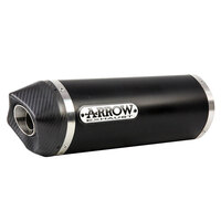 ARROW SILENCER - RACE-TECH ALUMINIUM DARK WITH CARBON END CAP - APRILIA 