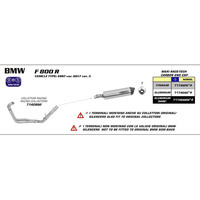 ARROW SILENCER - MAXI RACE-TECH ALUMINIUM BLACK WITH CARBON END CAP - BMW F800R