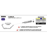 ARROW SILENCER [AOE]: MAXI RACE-TECH ALUM DARK W CBN END CAP - BMW F800R