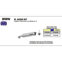 ARROW EXHAUST ALUMINIUM MAXI RACE-TECH SLIP-ON CARBON CAP WITH VALVE REPLACING UNIT - BMW R1200RT '1