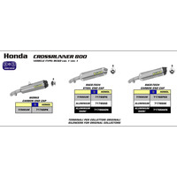 ARROW EXHAUST HOMOLOGATED ALUMINIUM RACE-TECH SLIP-ON CARBON CAP - HONDA CROSS RUNNER '11-14