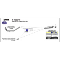 ARROW SILENCER [RLP]: MAXI R-TECH TITANIUM W CBN E/CAP - BMW K1300R 09-16
