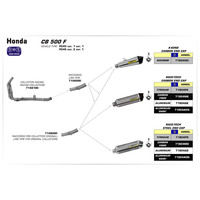 ARROW SILENCER - RACE-TECH TITANIUM WITH CARBON END CAP - HONDA CB500F, CBR500R & CB500X