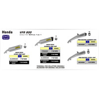 ARROW SILENCER - RACE-TECH TITANIUM WITH CARBON END CAP - HONDA VFR 800 F '14-16