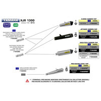 ARROW SILENCER - PRO - RACING NICHROM WITH STEEL END CAP - YAMAHA XJR1300
