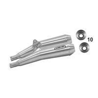 ARROW SILENCER SET - PRO - RACING NICHROM WITH STEEL END CAP - TRIUMPH SPEED TWIN & THRUXTON 1200