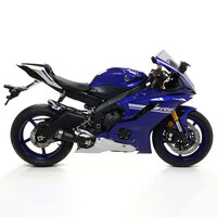 ARROW SILENCER - 71863PRN :PRO-RACE NICHROM DARK WITH STAINLESS END CAP - YAMAHA YZF-R6 '17-UP