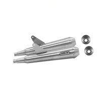 ARROW SILENCER SET - PRO - RACING NICHROM WITH STEEL END CAP - TRIUMPH STREET TWIN 900 '17-UP