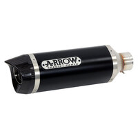 ARROW SILENCER - THUNDER ALUMINIUM DARK WITH CARBON END CAP - HONDA CB650R / CBR650R