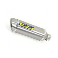 ARROW SILENCER - THUNDER ALUMINIUM SILVER WITH STEEL END CAP - HONDA CB650R / CBR650R