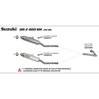 ARROW EXHAUST ALUMINIUM OFF - ROAD V2 SLIP-ON CARBON CAP - SUZUKI DR-Z400SM '05-13