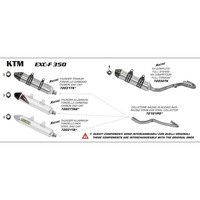 ARROW EXHAUST ALUMINIUM THUNDER SLIP-ON - KTM 350 EXC-F '12-15