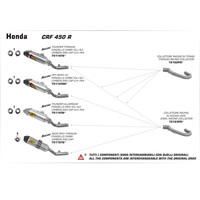 ARROW EXHAUST STAINLESS COLLECTOR - HONDA CRF450R '15 